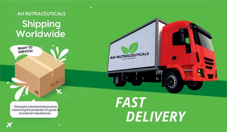 Step 4: A delivery truck delivering high-quality products